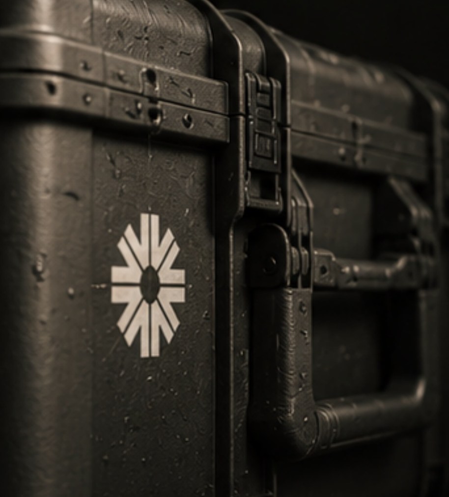 The mark embossed on a wet case shell